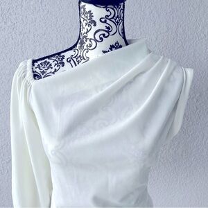 Ladies One-shoulder Top White - Size Large, Brand New